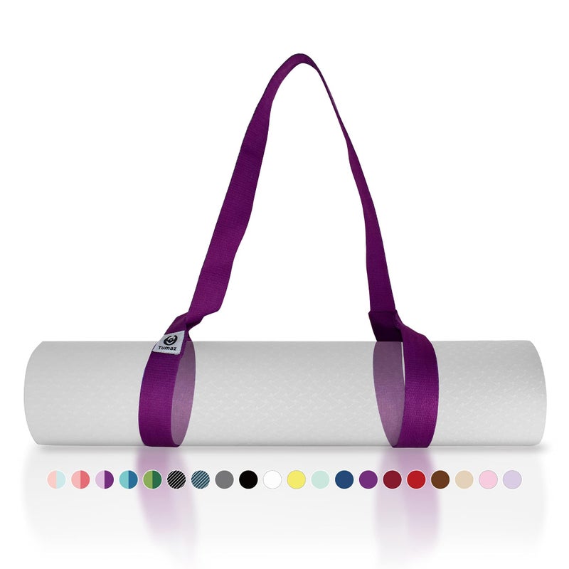 Tumaz Yoga Mat Strap [MAT NOT Included] (2 Sizes) with Extra Thick & Comfy Delicate Texture, Adjustable Yoga Mat Carrier - Image 1